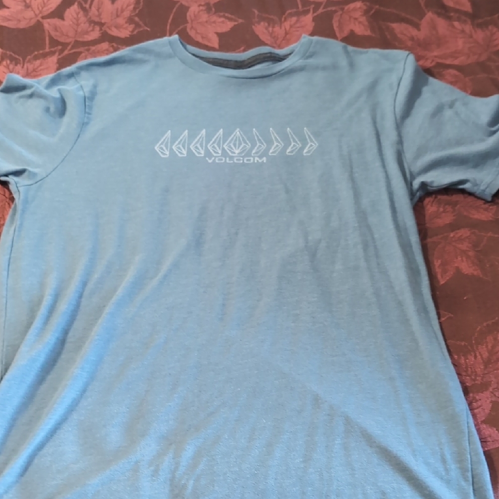 Volcom Men's Light Blue Graphic Tee